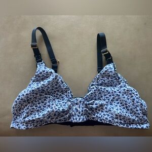 Hatch Everyday nursing bra in a blue floral.